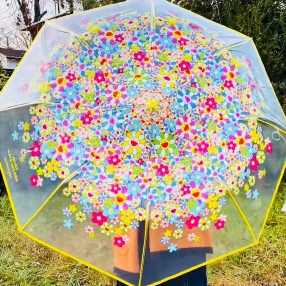 Marc Jacobs Floral Umbrella with Multicolor Design
